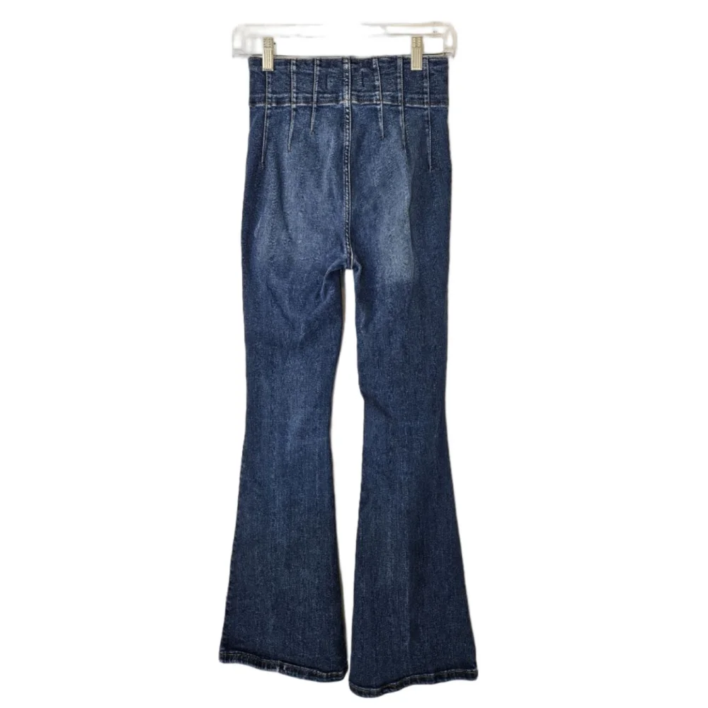 We The Free Jayde Flare Jeans super high rise retro style Size 27